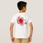Zombie Halloween bloedspatenkoorts bloedvergierig T-shirt (Achterkant volledig)