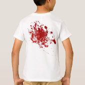 Zombie Halloween bloedspatenkoorts bloedvergierig T-shirt (Achterkant)