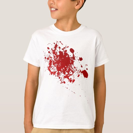 Zombie Halloween bloedspatenkoorts bloedvergierig T-shirt (Voorkant)