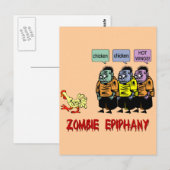 Zombie Halloween Briefkaart (Voorkant / Achterkant)