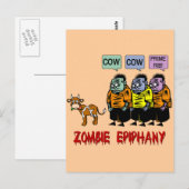 Zombie Halloween Briefkaart (Voorkant / Achterkant)