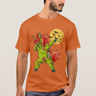 Zombie Halloween eenhoorn Halloween kostuum gesche T-shirt