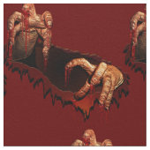 Zombie Halloween Fabric Custom Halloween Fabrics Stof (Close Up)