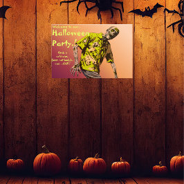 Zombie Halloween-feest Poster