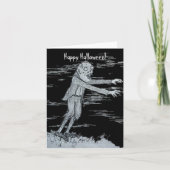 Zombie Halloween Feestdagen Kaart (Voorkant)