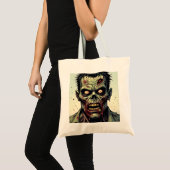 Zombie Halloween gepersonaliseerde Trick or treat Tote Bag (Voorkant (product))