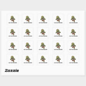 Zombie Halloween Grafisch Vierkante Sticker (Vel)