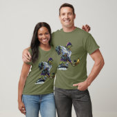 Zombie Halloween Hockey Player Funny Mannen T-shirt (Unisex)