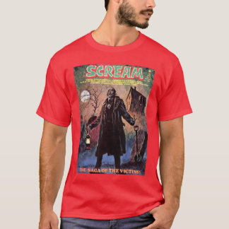 Zombie Halloween Horror Oude Vintage Stripboek Ret T-shirt