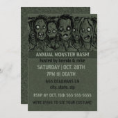 Zombie Halloween Kaart (Voorkant / Achterkant)