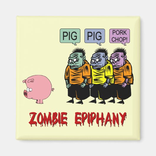 Zombie Halloween Magneet (Voorkant)