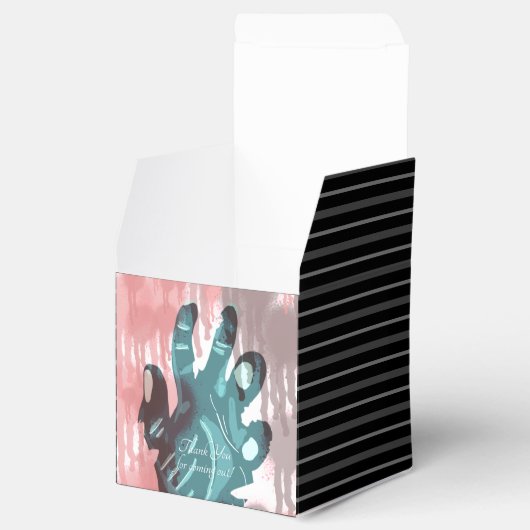 Zombie Halloween Party Favor Box Bedankdoosjes (Geopend)