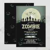 Zombie Halloween Party Kostuum Horror Kaart (Voorkant / Achterkant)