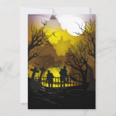 Zombie Halloween Party Kostuum Horror Kaart (Achterkant)