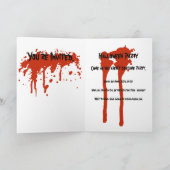 Zombie Halloween Party nodigt uit met een bloedige (Binnen)