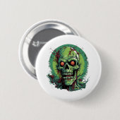 zombie Halloween Ronde Button 5,7 Cm (Voorkant /achterkant)