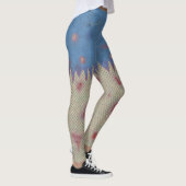 Zombie Halloween Scars Stitches Funny Costume Leggings (Rechts)
