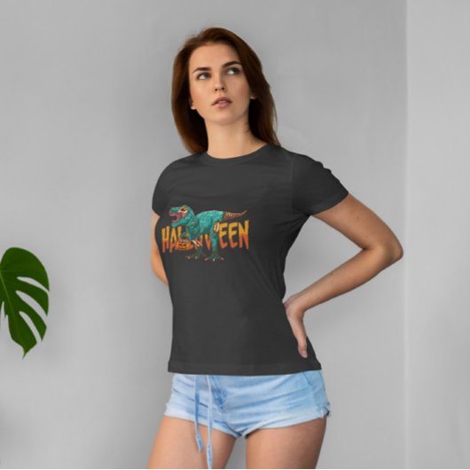 Zombie Halloween T Rex T-shirt