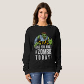 Zombie Halloween T-shirt Zombie Liefhebber (Voorkant volledig)
