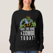 Zombie   Halloween Tee Zombie Lover Trui (Voorkant)