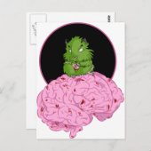 Zombie Hamster Briefkaart (Voorkant / Achterkant)