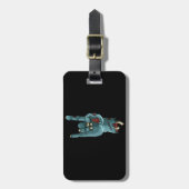 Zombie Hand Funny Halloween Rocker Rock Easy Bagagelabel (Voorkant verticaal)