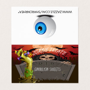 Zombie Hand gemaakt Halloween Tent Fold Visitekaar Visitekaartje