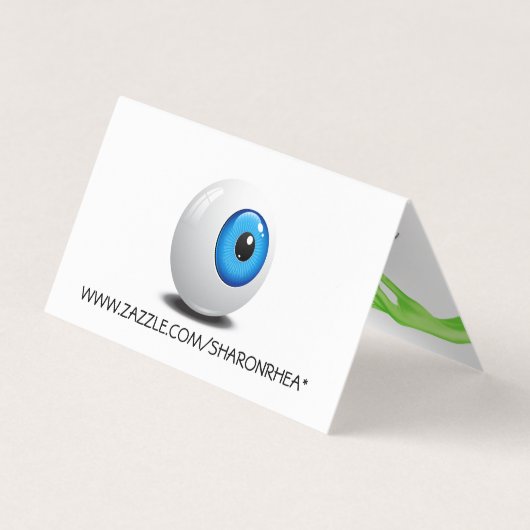 Zombie Hand gemaakt Halloween Tent Fold Visitekaar Visitekaartje (Achterkant)