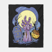 Zombie Hand Halloween Fleece Deken (Voorkant)