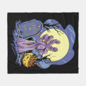 Zombie Hand Halloween Fleece Deken (Voorkant (Horizontaal))