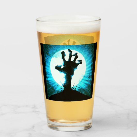 Zombie Hand in Moonlight Glas (Voorkant gevuld)
