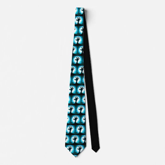 Zombie Hand in Moonlight Stropdas (Voorkant)