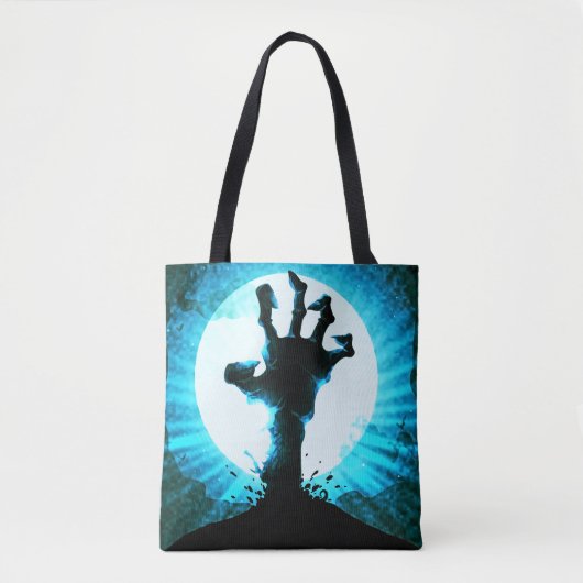 Zombie Hand in Moonlight Tote Bag (Voorkant)