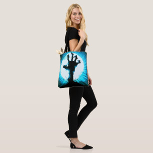 Zombie Hand in Moonlight Tote Bag