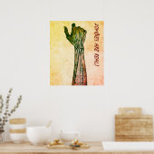 Zombie Hand Poster (Keuken)