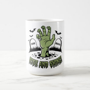 Zombie Hand Rising Halloween Design Leuk en Spooky Koffiemok