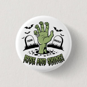 Zombie Hand Rising Halloween Design Leuk en Spooky Ronde Button 3,2 Cm