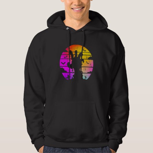 Zombie Hand Scary Colorful Halloween Hoodie (Voorkant)