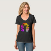 Zombie Hand Scary Colorful Halloween T-shirt (Voorkant volledig)