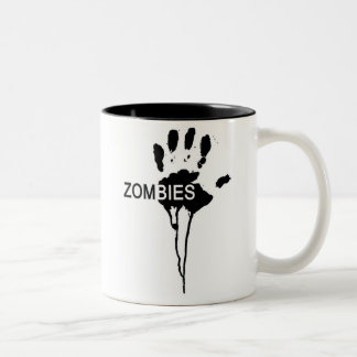 Zombie Hand Tweekleurige Koffiemok