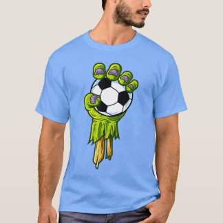 Zombie Handen Voetbal Grappige Horror Griezelen Ha T-shirt