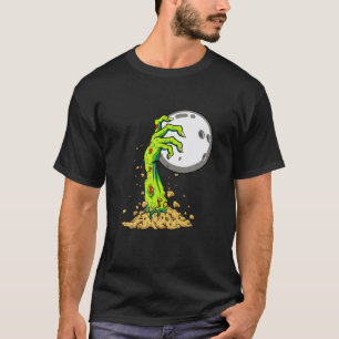 Zombie Hands Bowling Halloween Costume Sports Love T-shirt