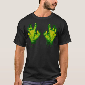 Zombie Hands Creepy Monster Green Fingers Hingwee T-shirt