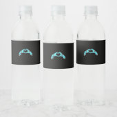 Zombie Hands Heart Halloween Spooky Waterfles Etiket (Flessen)