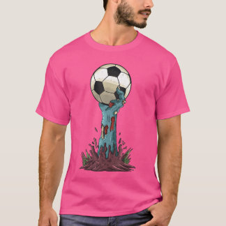 Zombie Hands Soccer Funny Horror Scary Halloween C T-shirt