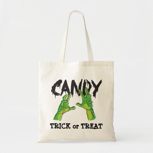 Zombie Hands Trick or treat Budget Tas (Voorkant)