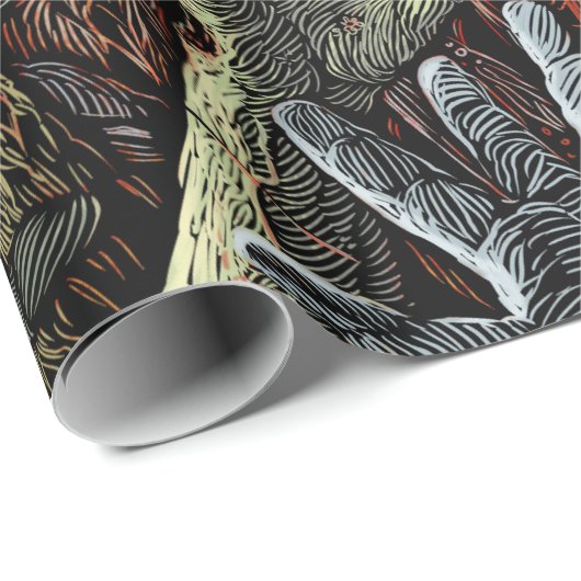 Zombie Hands Wrapping Paper Cadeaupapier (Rol Hoek)