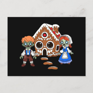 Zombie Hansel en Gretel Briefkaart