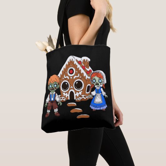 Zombie Hansel en Gretel Tote Bag (Dichtbij)