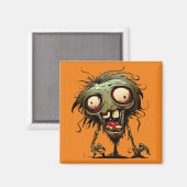 Zombie — Happy Halloween Magneet (Voorkant / Achterkant)